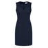 House of Uniforms The Cool Wool Dress | V Neck | Sleeveless Biz Corporates Navy