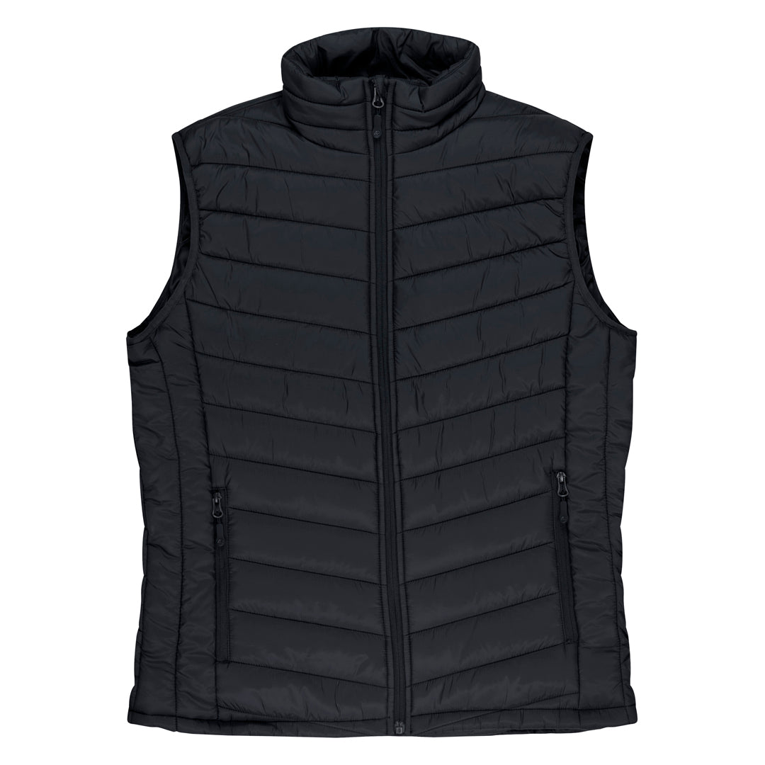 House of Uniforms The Snowy Puffer Vest | Kids Aussie Pacific Black