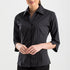 House of Uniforms The Richmond Shirt | Ladies | 3/4 Sleeve John Kevin Black