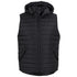 House of Uniforms The Hooded Puffer Vest | Adults Jbs Wear Black