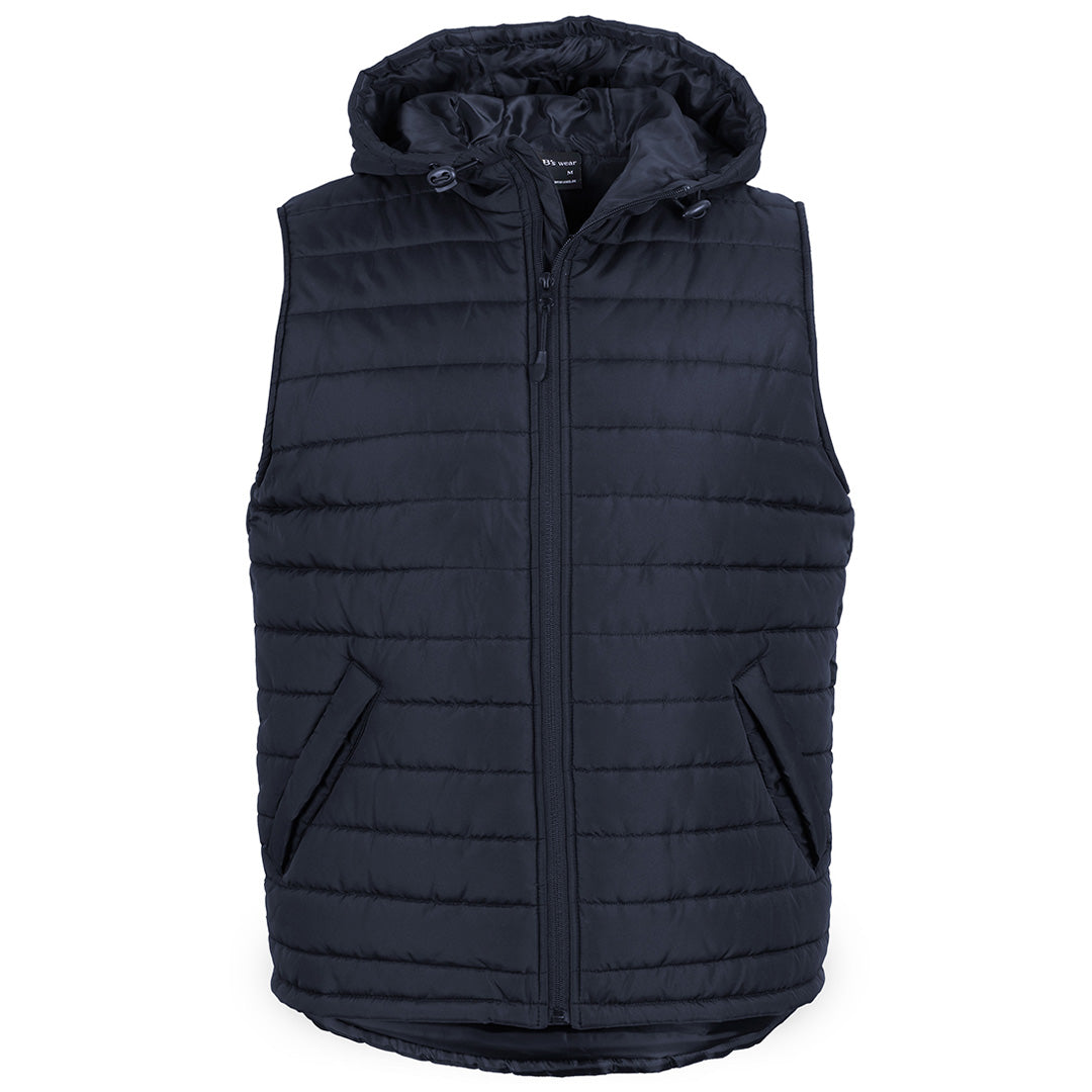 House of Uniforms The Hooded Puffer Vest | Adults Jbs Wear Navy