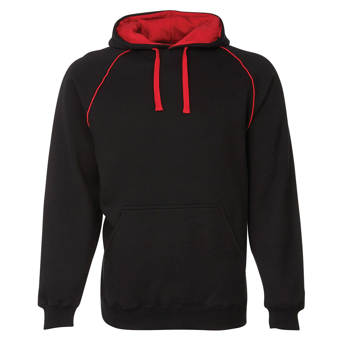 House of Uniforms The Contrast Hoodie | Mens Jbs Wear Black/Red