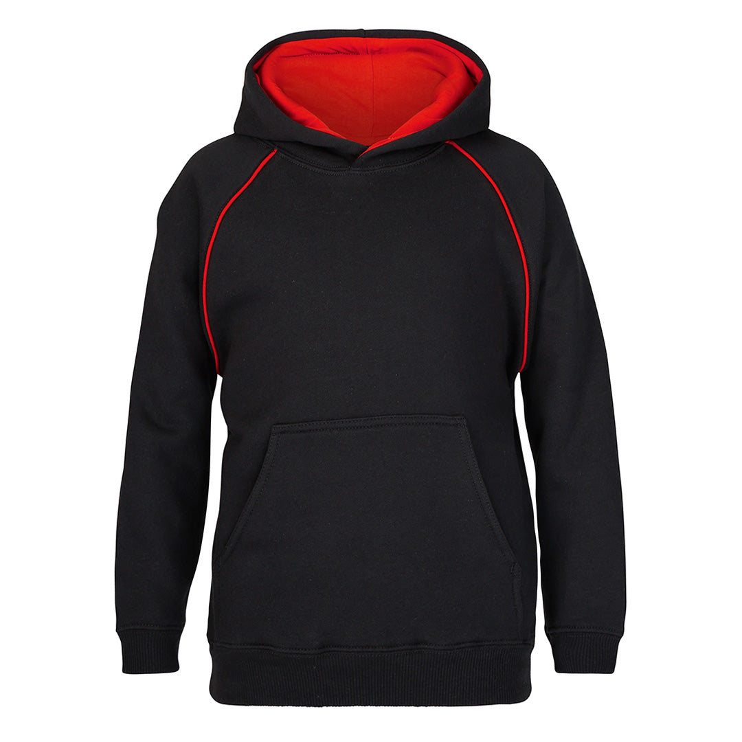 House of Uniforms The Contrast Hoodie | Kids Jbs Wear Black/Red