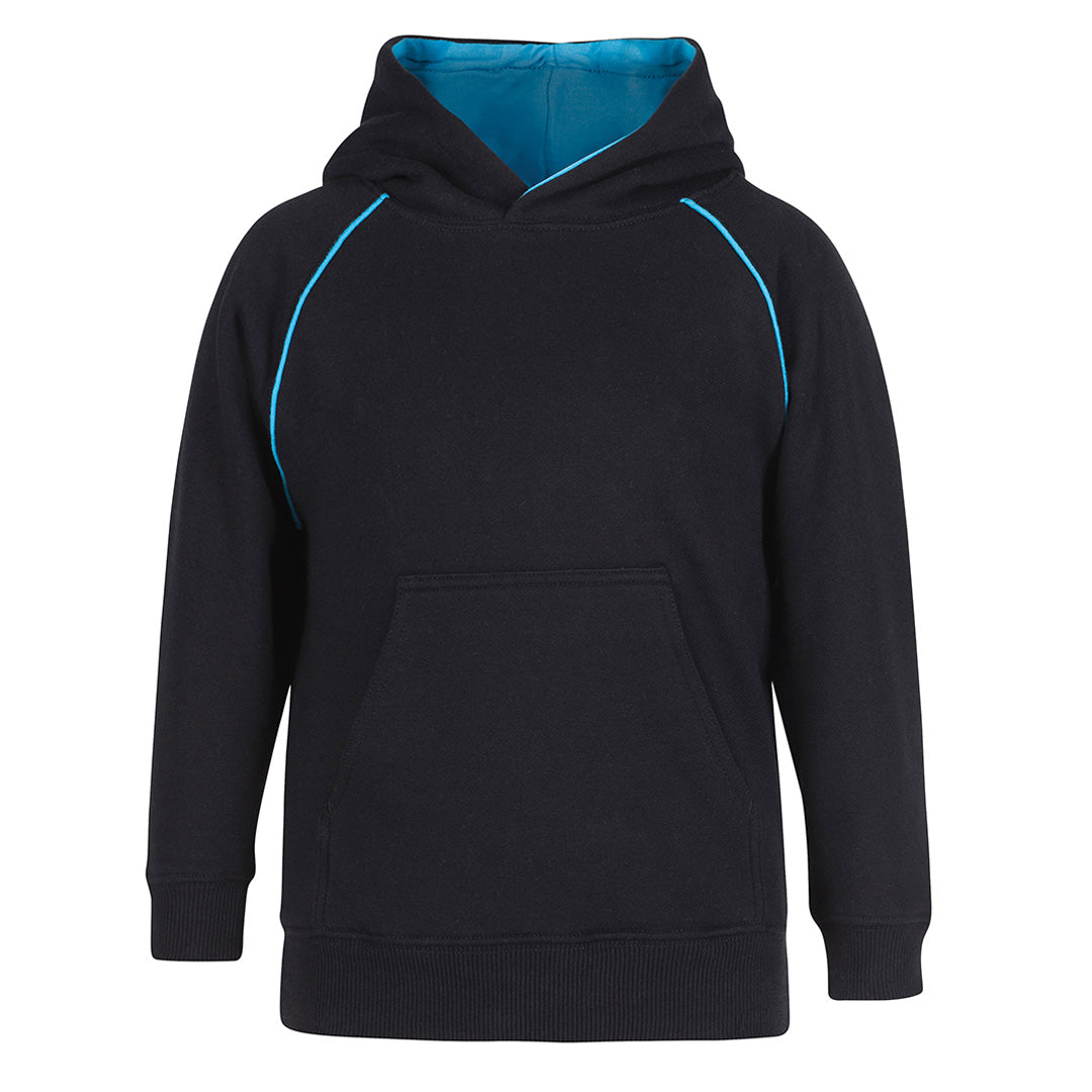 House of Uniforms The Contrast Hoodie | Kids Jbs Wear Black/Aqua
