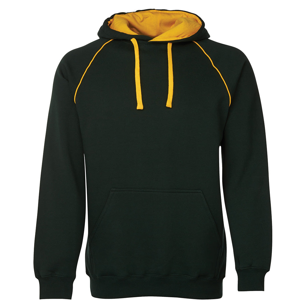 House of Uniforms The Contrast Hoodie | Mens Jbs Wear Bottle/Gold