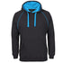 House of Uniforms The Contrast Hoodie | Mens Jbs Wear Gunmetal/Aqua