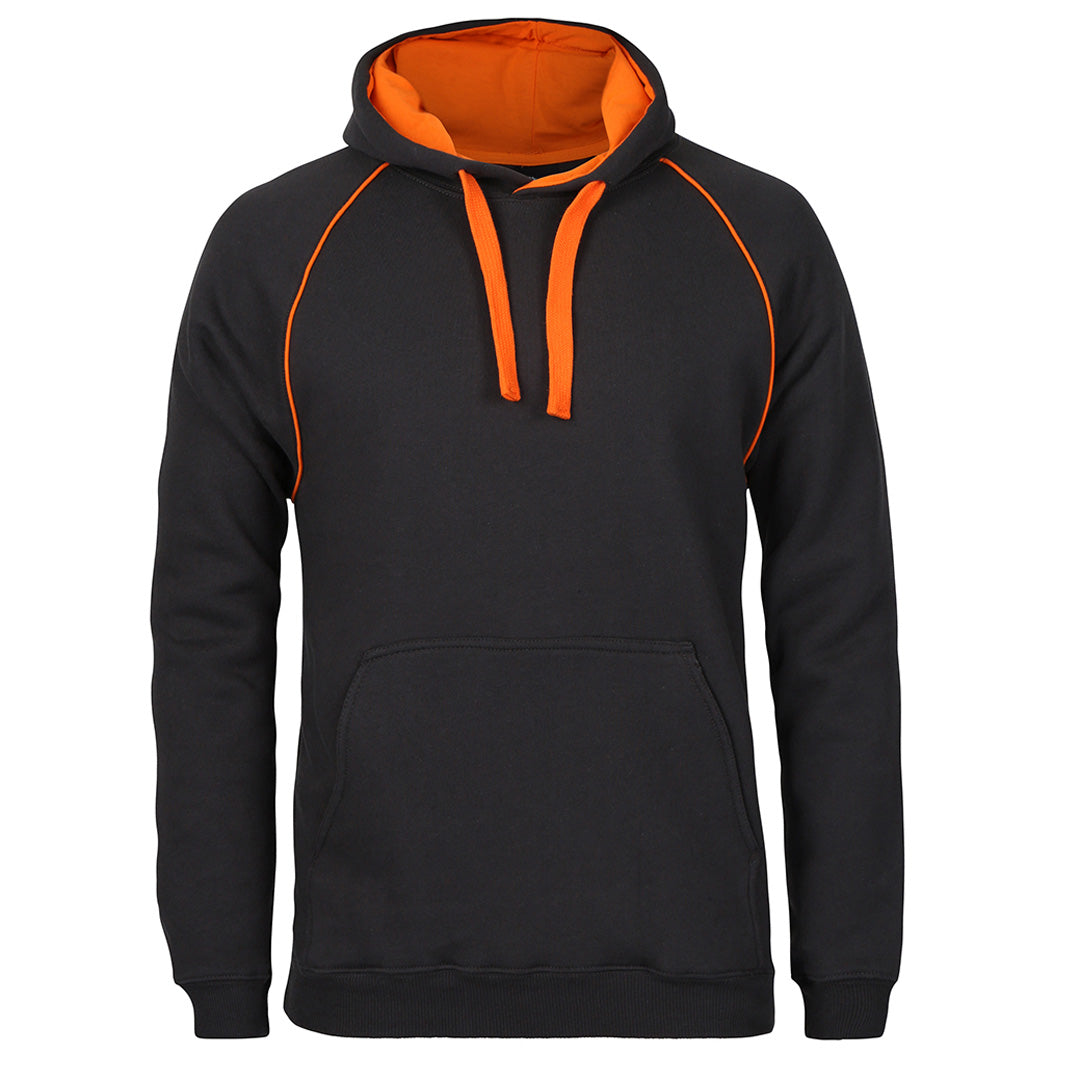 House of Uniforms The Contrast Hoodie | Mens Jbs Wear Gunmetal/Orange