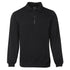 House of Uniforms The 1/2 Zip Fleecy Sweat | Adults Jbs Wear Black