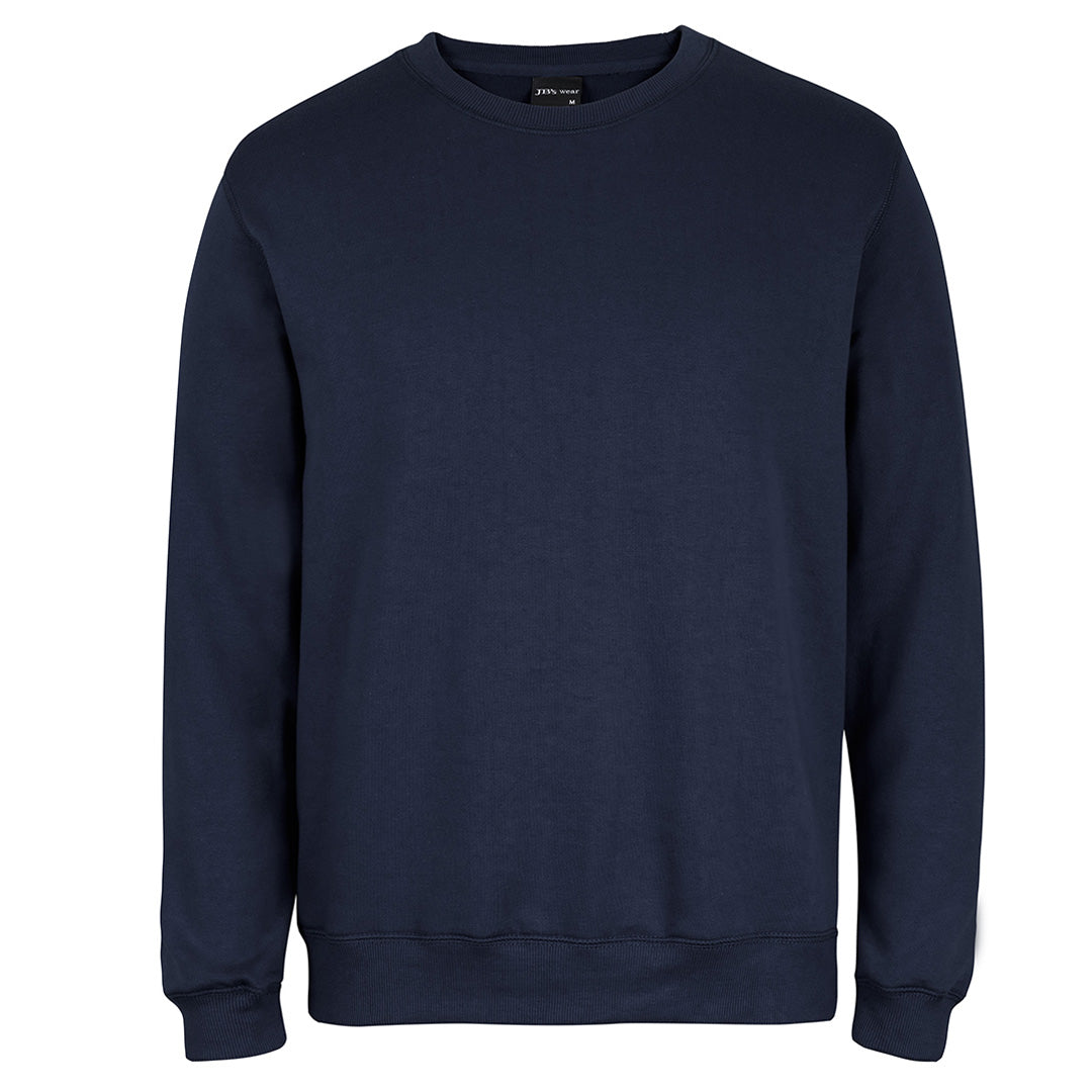 House of Uniforms The Poly Cotton Fleece Sweat | Adults Jbs Wear Navy