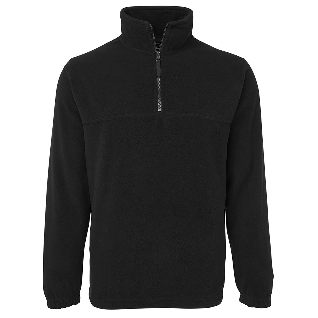 House of Uniforms The Zip Collar Polar Fleece Jumper | Adults Jbs Wear Black