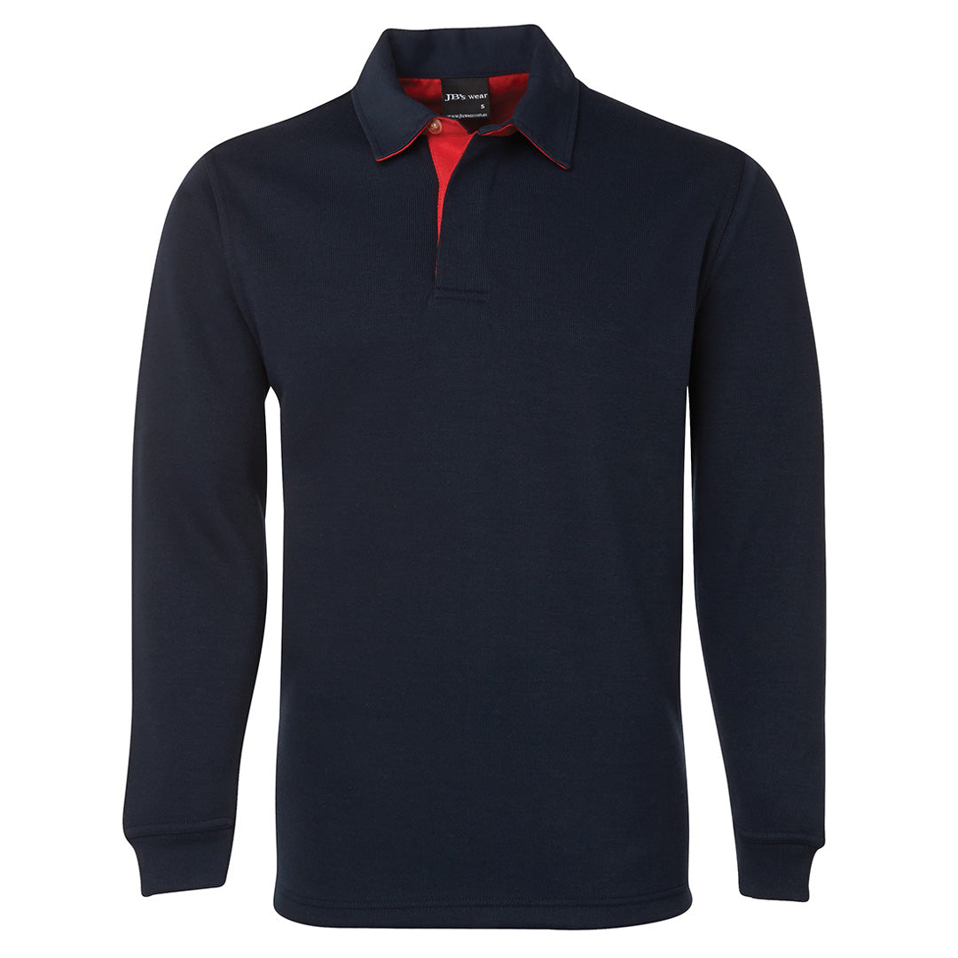House of Uniforms The 2 Tone Rugby Top | Adults Jbs Wear Navy/Red