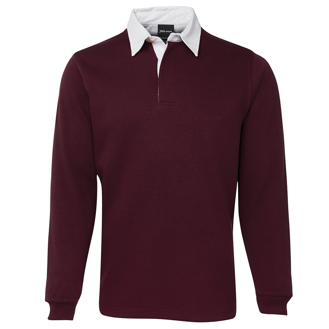 House of Uniforms The Rugby Top | Adults Jbs Wear Maroon/White