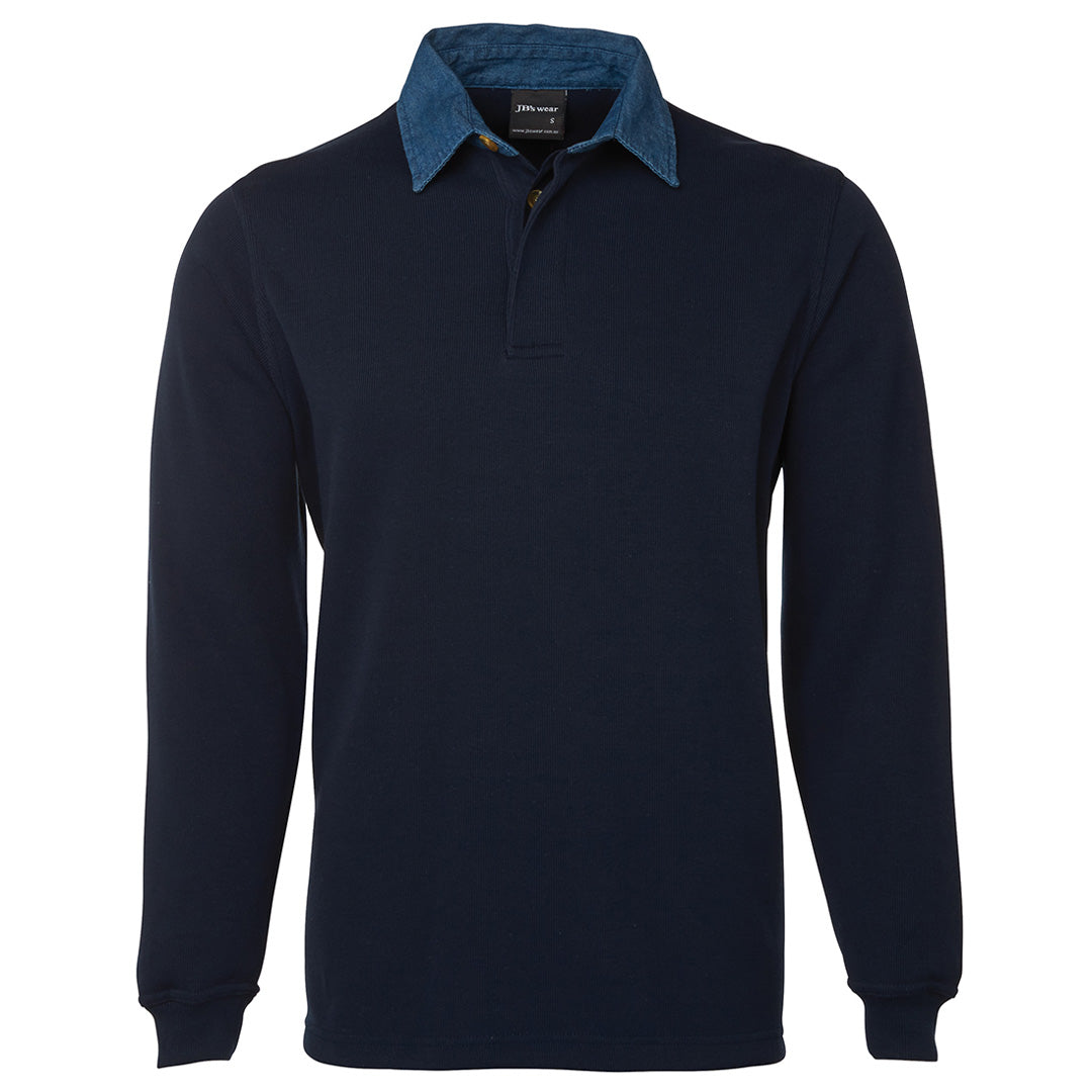 House of Uniforms The Rugby Top | Adults Jbs Wear Navy/Denim