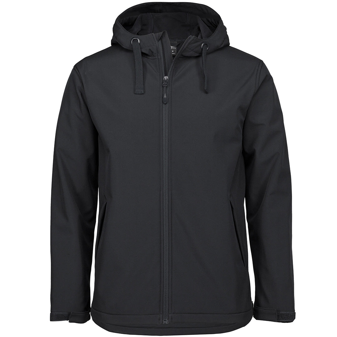 House of Uniforms The Hooded Softshell Jacket | Adults Jbs Wear Black