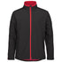 House of Uniforms The Contrast Softshell Jacket | Adults Jbs Wear Black/Red