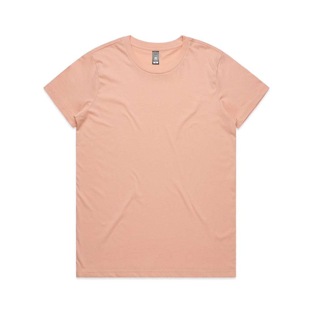 House of Uniforms The Maple Tee | Ladies | Short Sleeve AS Colour Pale Pink