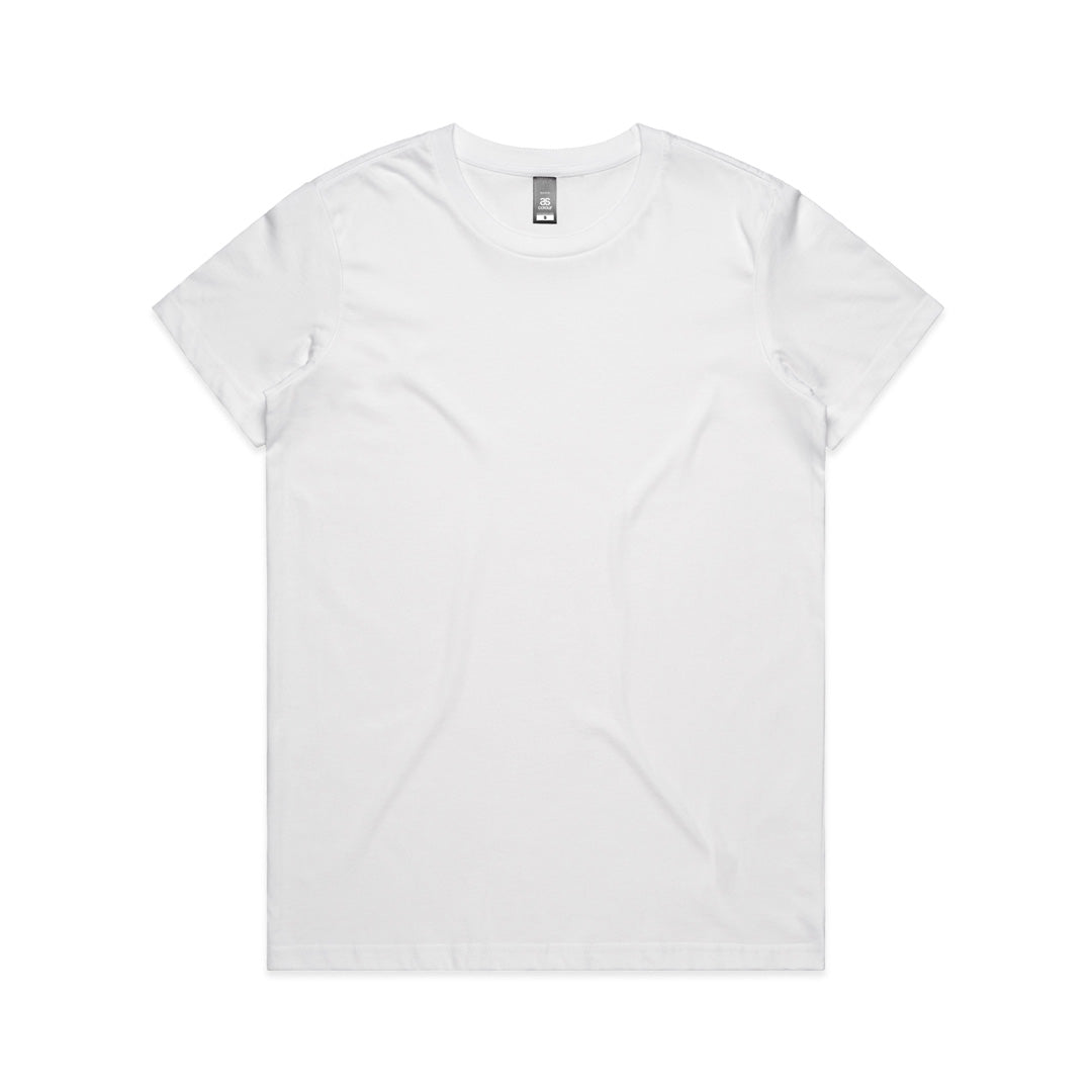 House of Uniforms The Maple Organic Tee | Ladies | Short Sleeve AS Colour White