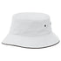 House of Uniforms The Sandwich Brim Bucket Hat | Adults Legend White/Black