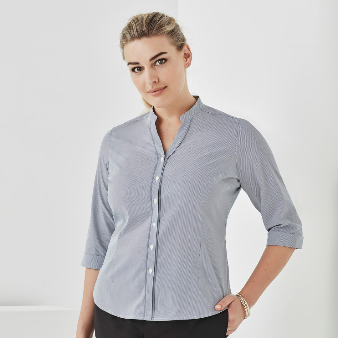 House of Uniforms The Bordeaux Shirt | Ladies | Short & 3/4 Sleeve Biz Corporates