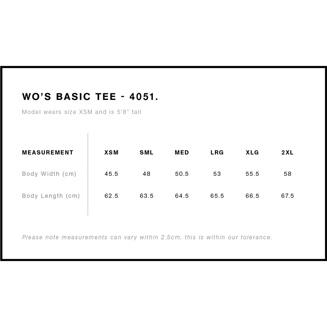 House of Uniforms The Basic Tee | Ladies | Short Sleeve AS Colour