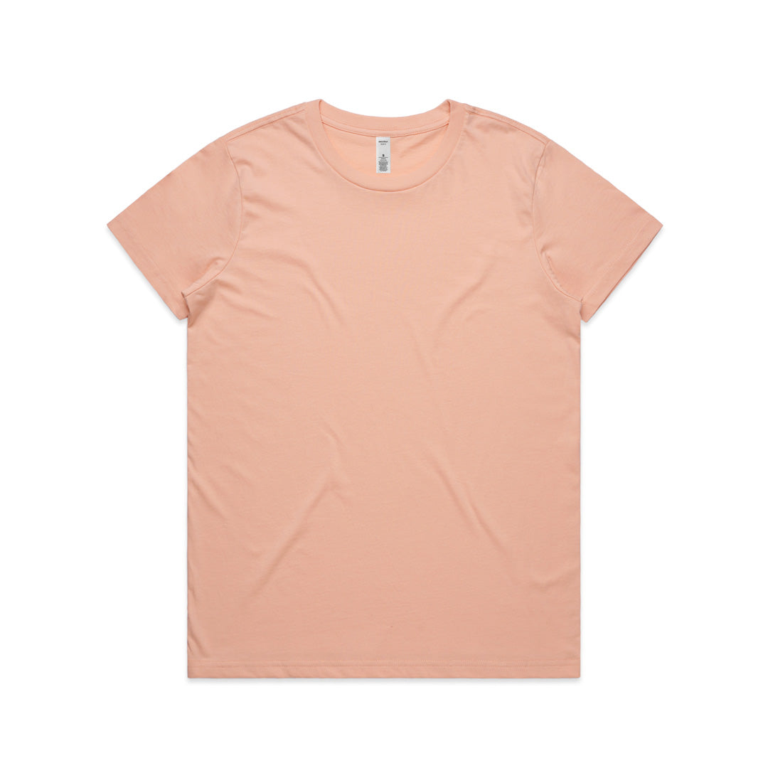 House of Uniforms The Basic Tee | Ladies | Short Sleeve AS Colour Pale Pink