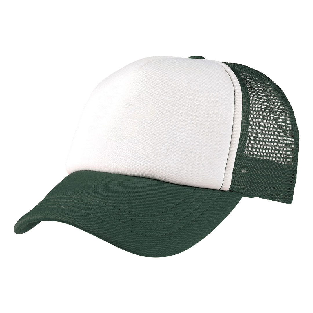 House of Uniforms The Foam Mesh Trucker Cap | Adults Legend Bottle/White