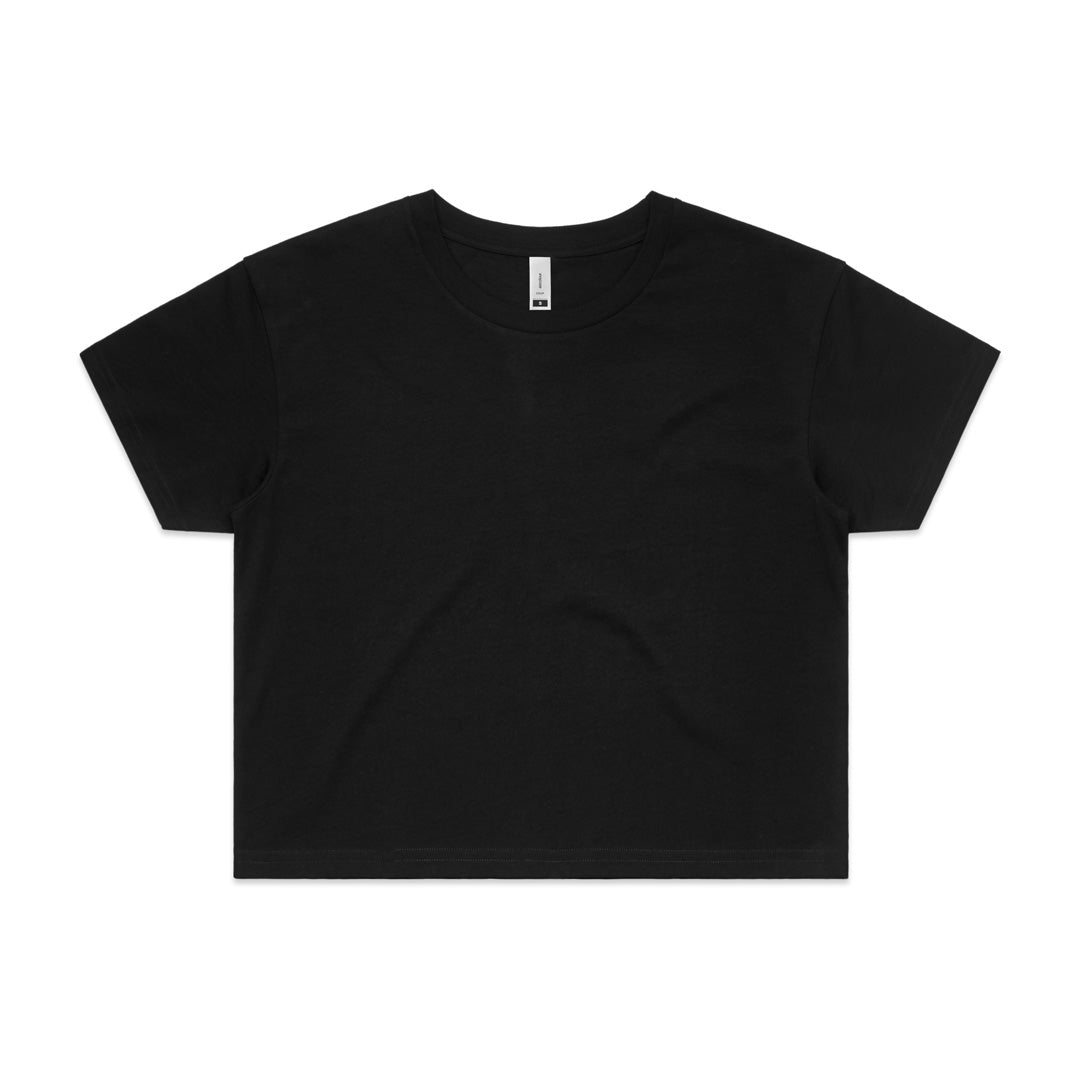 House of Uniforms The Crop Tee | Ladies | Short Sleeve AS Colour Black