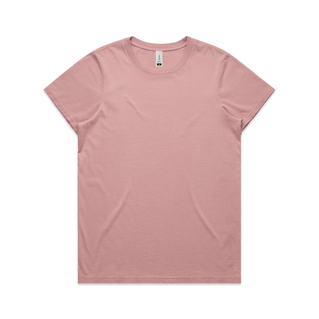 House of Uniforms The Faded Tee | Ladies | Short Sleeve AS Colour Rose