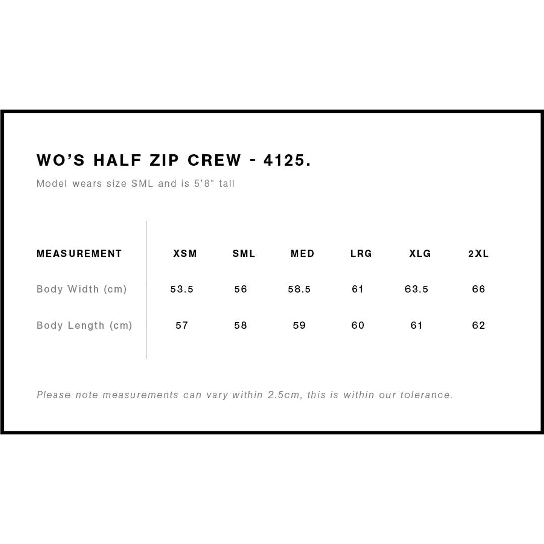House of Uniforms The Half Zip Crew | Ladies | Pullover AS Colour
