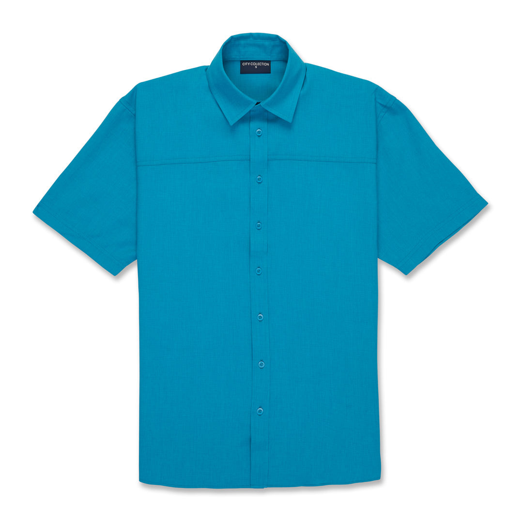 House of Uniforms The Ezylin Shirt | Mens | Short Sleeve City Collection Teal
