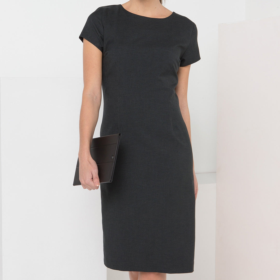 House of Uniforms The Cap Sleeve Dress | Mechanical Stretch LSJ Collection 