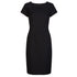 House of Uniforms The Cap Sleeve Dress | Microfibre LSJ Collection Black