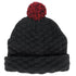 House of Uniforms The Pom Pom Beanie | Adults Legend Black/Red