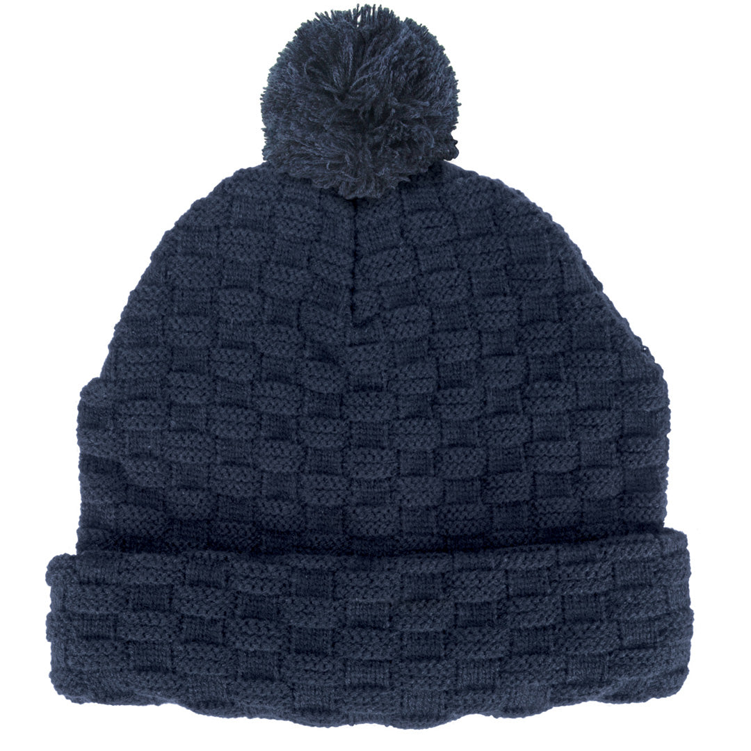 House of Uniforms The Pom Pom Beanie | Adults Legend Navy/Navy