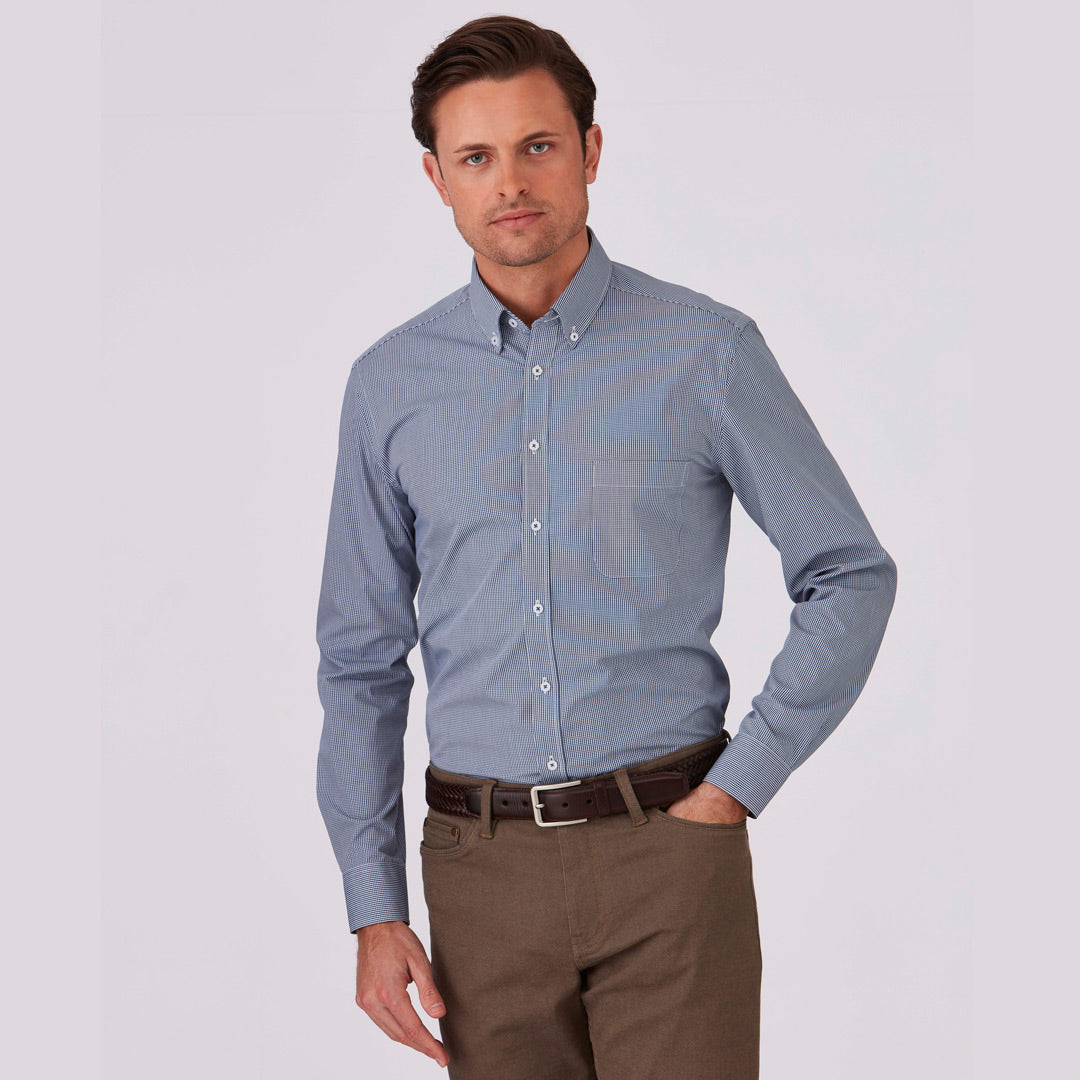 House of Uniforms The Pippa Check Shirt | Mens | Long Sleeve City Collection
