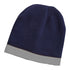 House of Uniforms The Contrast Trim Beanie | Adults Legend Navy/Grey