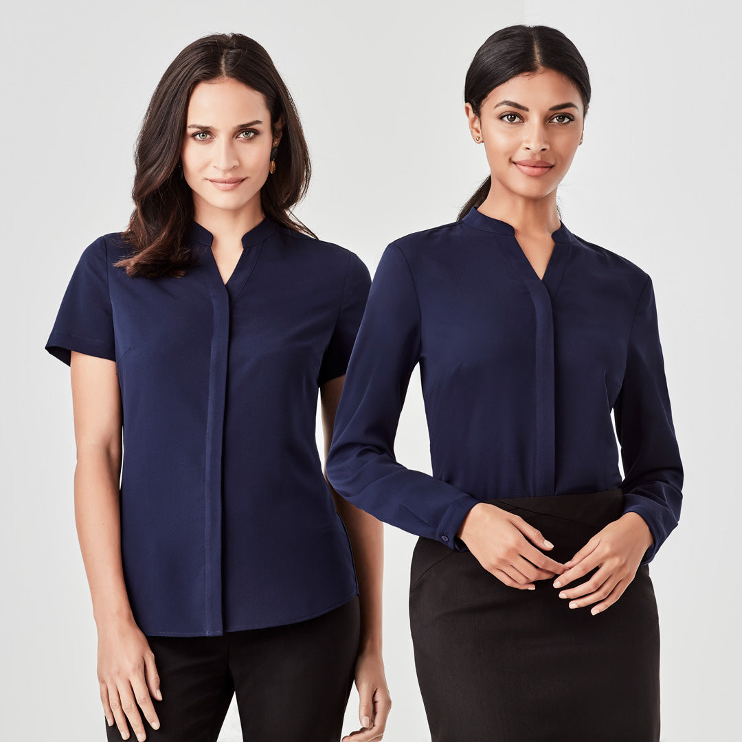 House of Uniforms The Juliette Blouse | Ladies | Short & Long Sleeve Biz Corporates