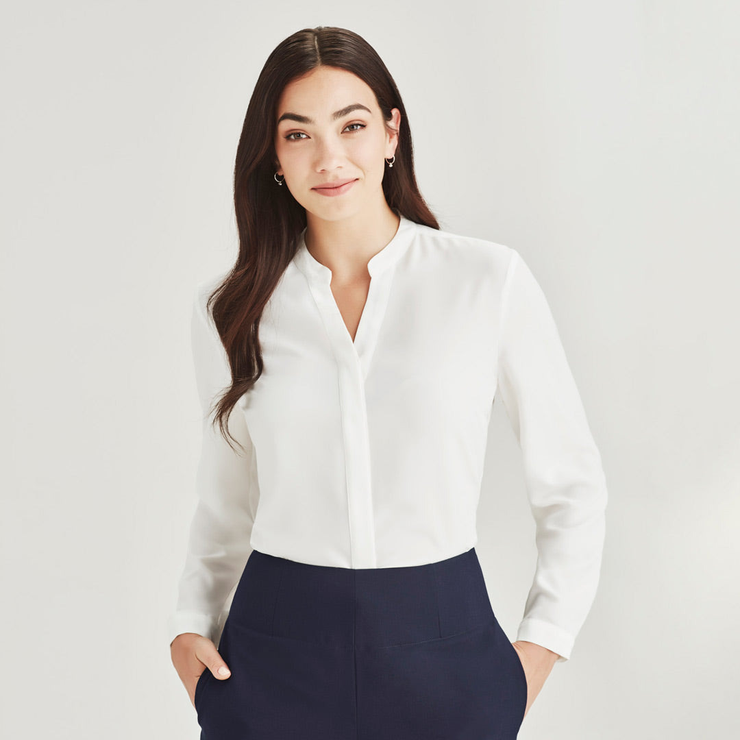 House of Uniforms The Juliette Blouse | Ladies | Short & Long Sleeve Biz Corporates