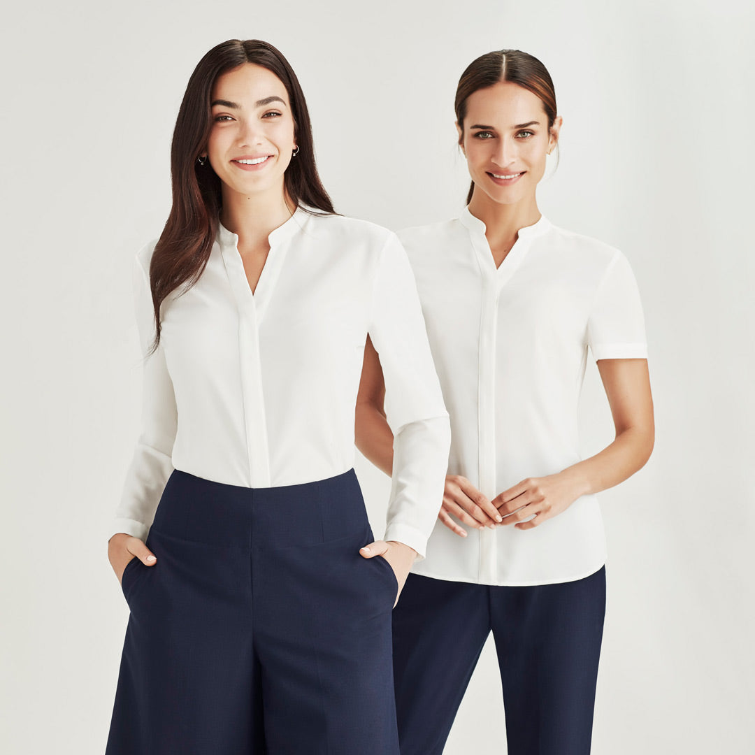 House of Uniforms The Juliette Blouse | Ladies | Short & Long Sleeve Biz Corporates