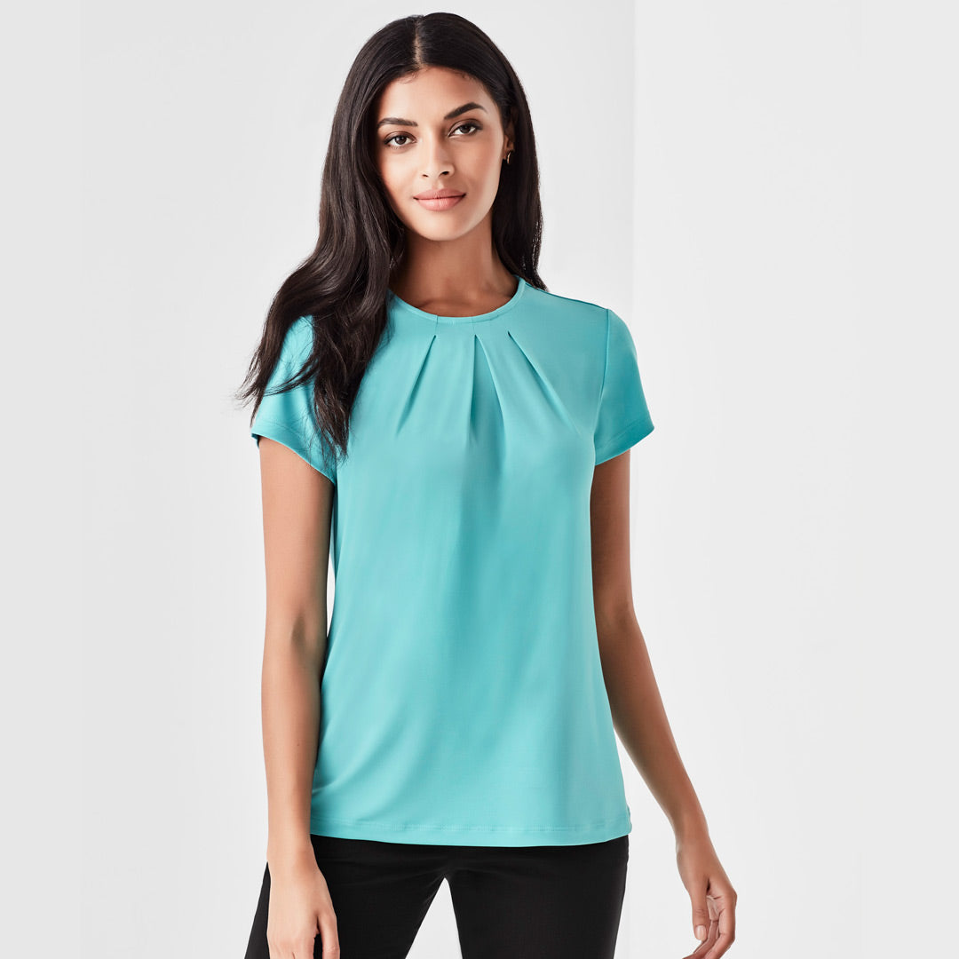 House of Uniforms The Blaise Top | Ladies | Short Sleeve Biz Corporates