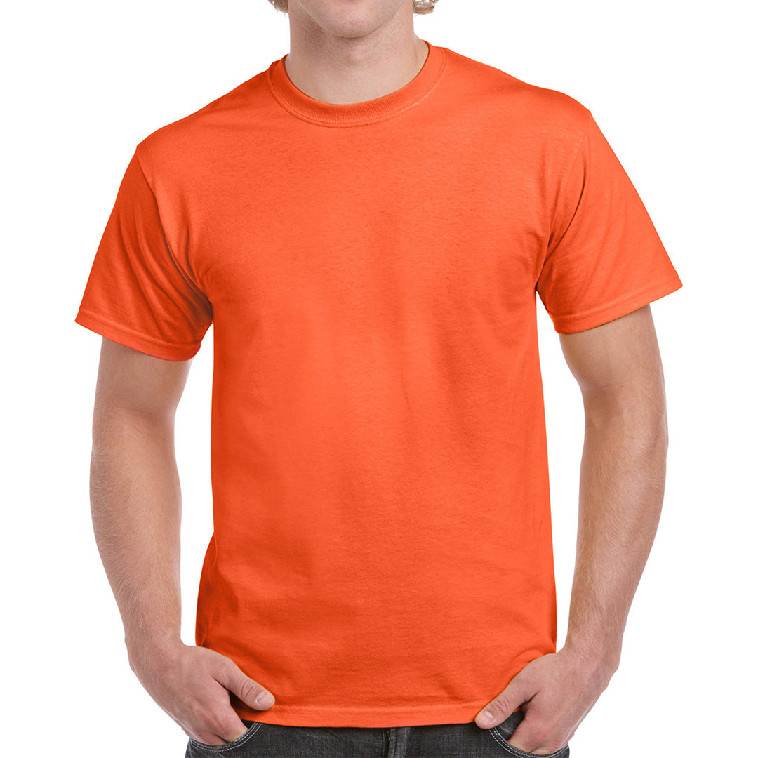 House of Uniforms The Heavy Cotton Tee | Adults Gildan Orange