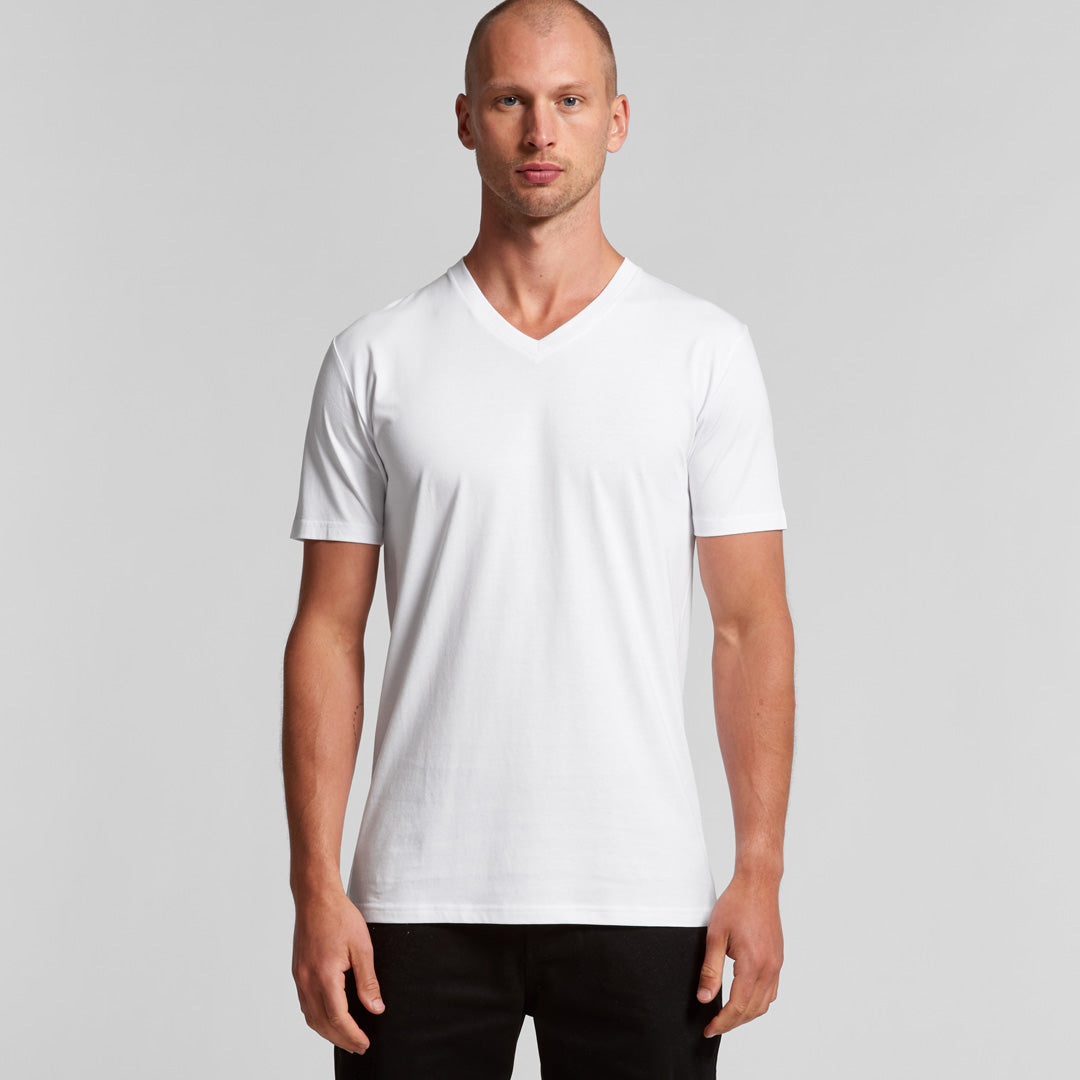 House of Uniforms The Staple V Neck Tee | Mens | Short Sleeve AS Colour