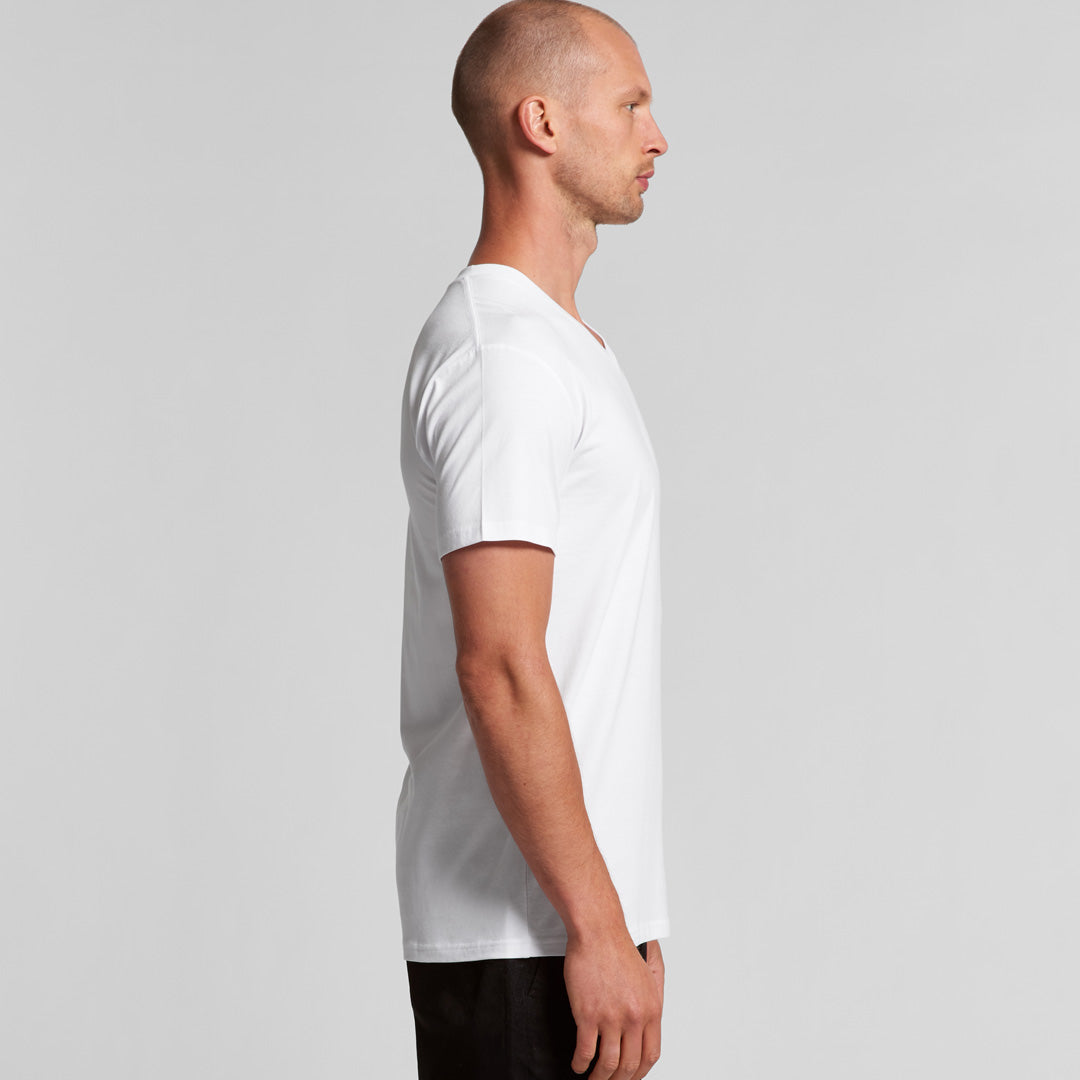 House of Uniforms The Staple V Neck Tee | Mens | Short Sleeve AS Colour