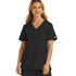 House of Uniforms The Momentum Double V Neck Top | Ladies Maevn Black