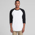 House of Uniforms The Raglan Tee | Mens | 3/4 Sleeve AS Colour