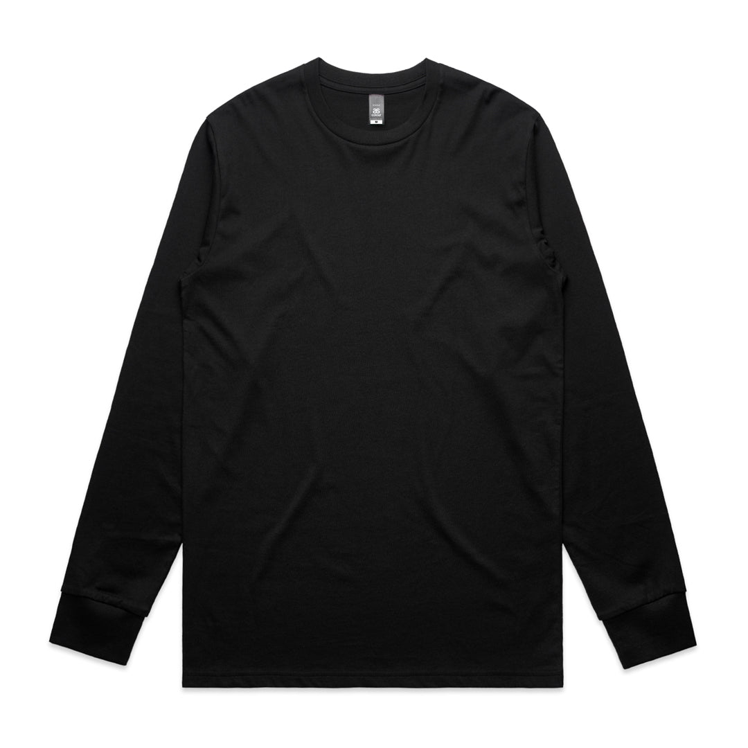 House of Uniforms The Staple Tee | Mens | Long Sleeve AS Colour Black