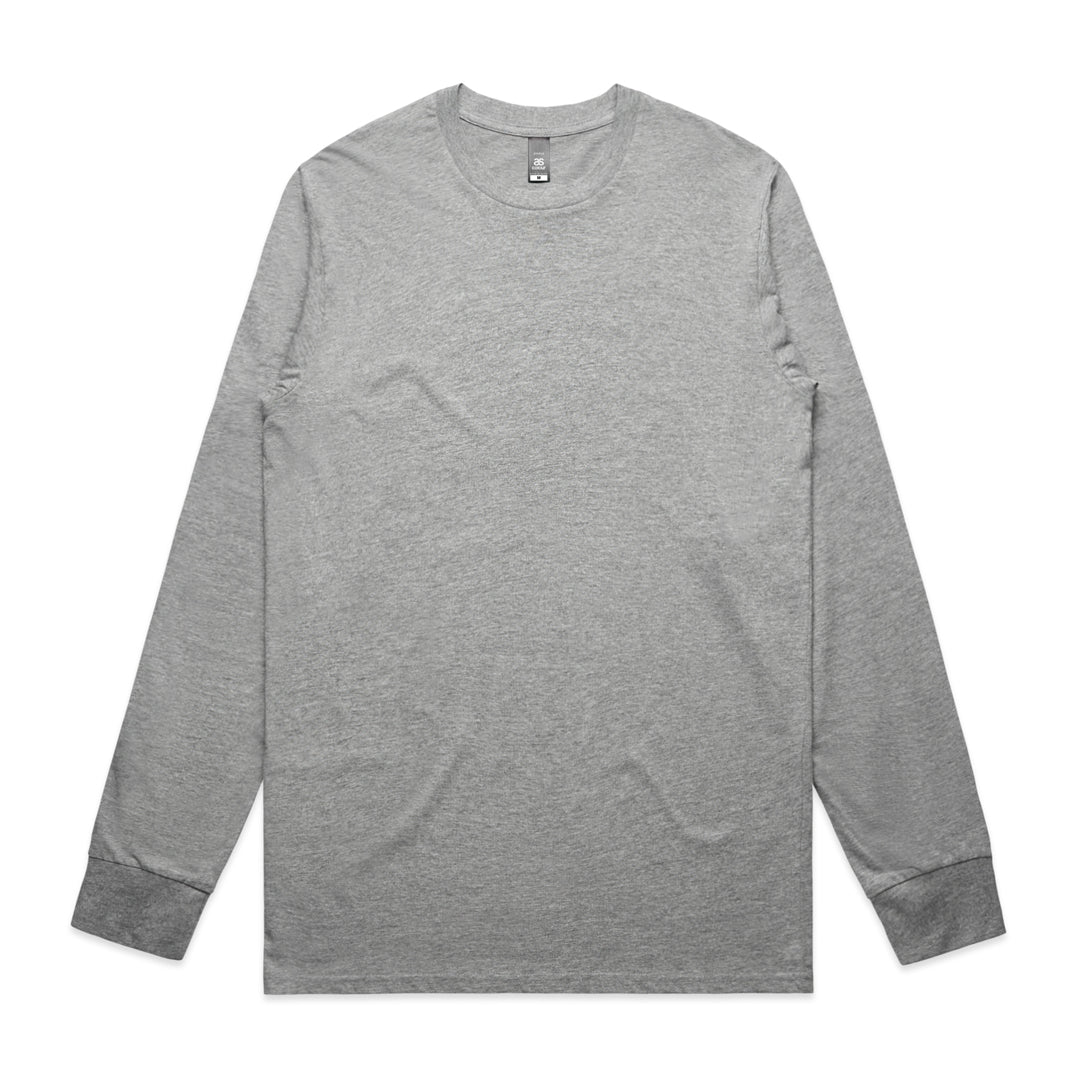 House of Uniforms The Staple Tee | Mens | Long Sleeve AS Colour Grey Marle