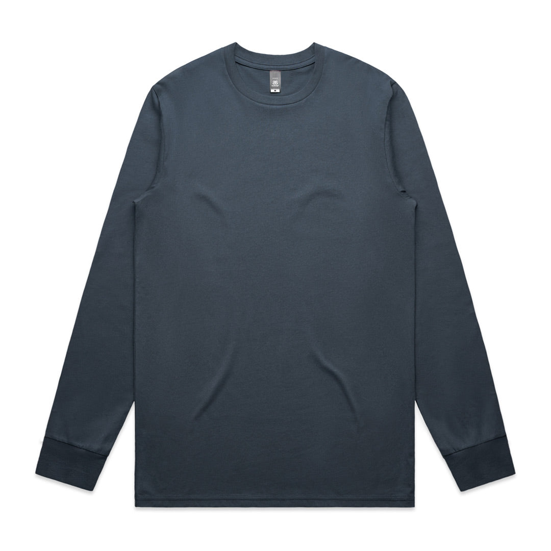 House of Uniforms The Staple Tee | Mens | Long Sleeve AS Colour Petrol Blue