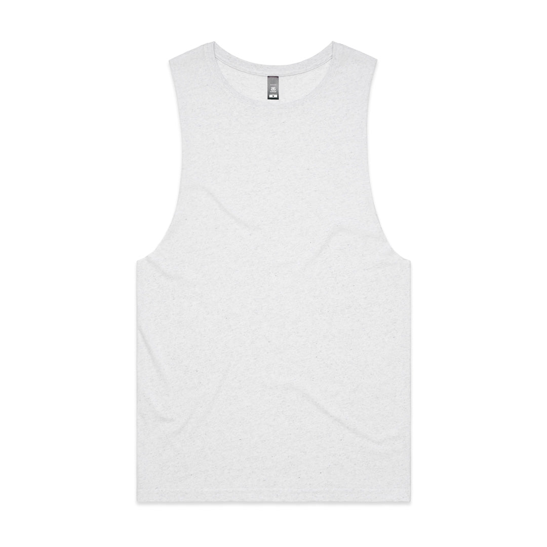 House of Uniforms The Barnard Tank | Mens AS Colour White Marle