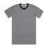 House of Uniforms The Stripe Tee | Mens | Short Sleeve AS Colour Black/White